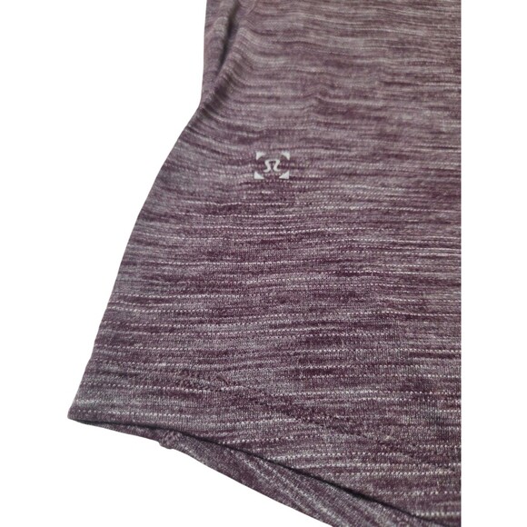 Lululemon Metal Vent Maroon Heathered Athletic Short Sleeve Shirt Men's M B28.1 - Picture 5 of 7